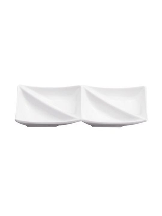Ready Plastic Platou pentru aperitive Albă Ø6xY20.6cm L20.6xl10.5xH20.6cm 1buc