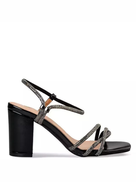 Envie Shoes Damen Sandalen in Schwarz Farbe