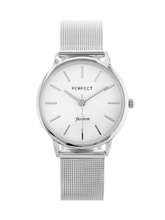 Perfect Watch with Silver Metal Bracelet