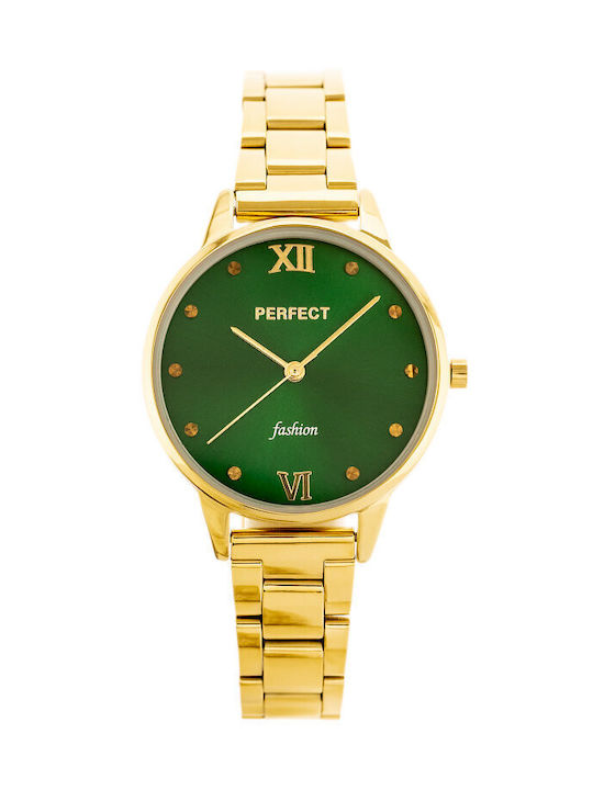 Perfect Watch with Gold Metal Bracelet