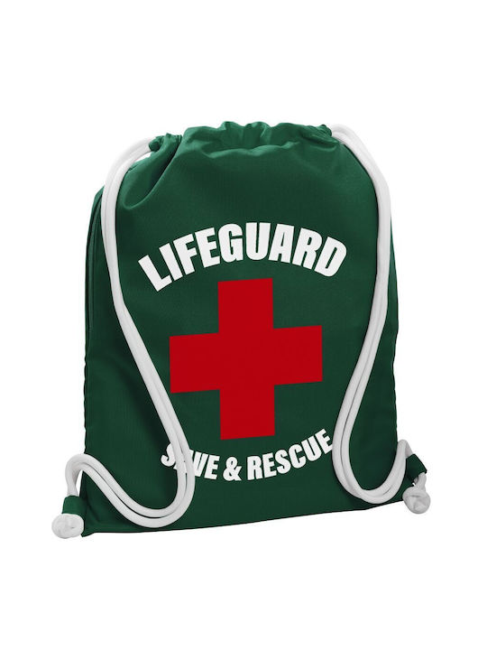 Koupakoupa Lifeguard Save & Rescue Geantă Înapoi Sala de sport Verde