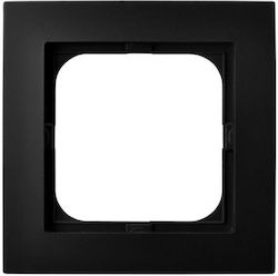 Ospel Switch Frame 1 Position in Black Color R-1G/33