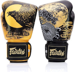 Fairtex Γάντια Πυγμαχίας Δερμάτινα για Αγώνα Μαύρα