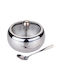 KING Hoff Vase for Sugar with Lid made of Stainless Steel Gray 460ml
