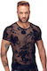 Noir Handmade Sexy Ανδρικό Top Μαύρο