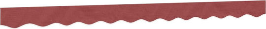 Vidaxl Replacement Mesh Fabric Curtain Striped Bordeaux 3 M Red