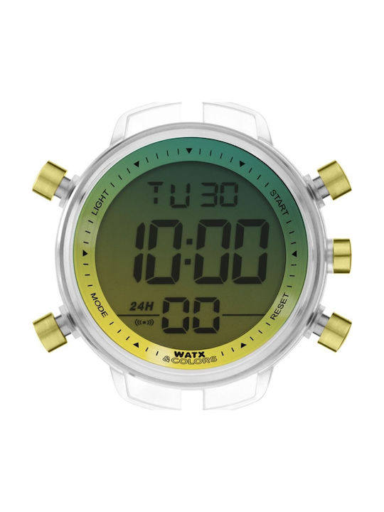 WATX & CO Ψηφιακό Γυναικείο Ρολόι 49mm Μπαταρίας