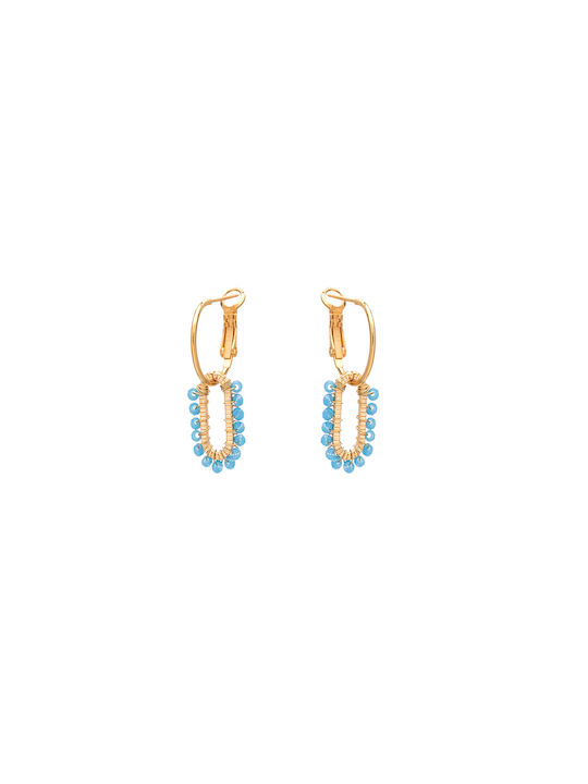 LifeLikes Parallel Earrings Hoops Gold Plated