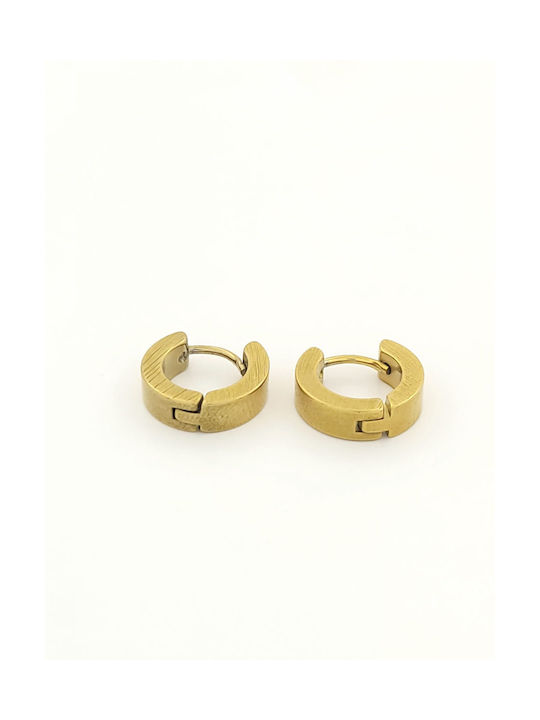 Earrings Hoops made of Steel Gold Plated