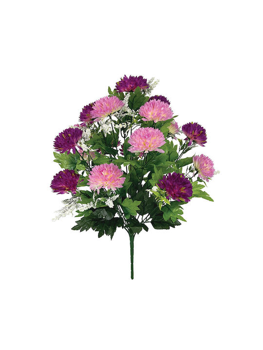 Marhome Bouquet of Artificial Flowers Chrysanthemum Purple 50cm 1pcs 00-00-16229-1