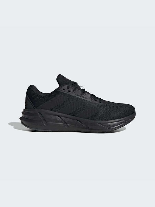 Adidas Questar 3 Ανδρικά Αθλητικά Παπούτσια Running Μαύρα