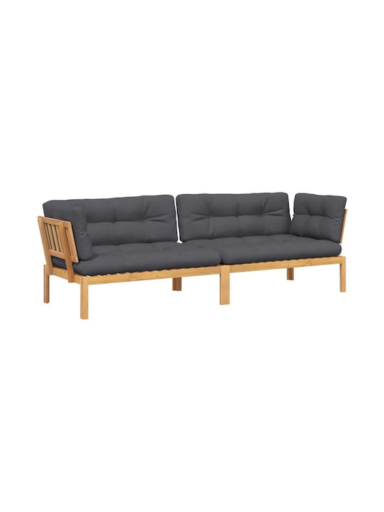 Canapea Tree-Seater Exterior din Paleți cu Perne 266x92x69cm