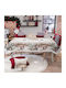 Teoran Christmas Tablecloth Fabric L140xW140cm.