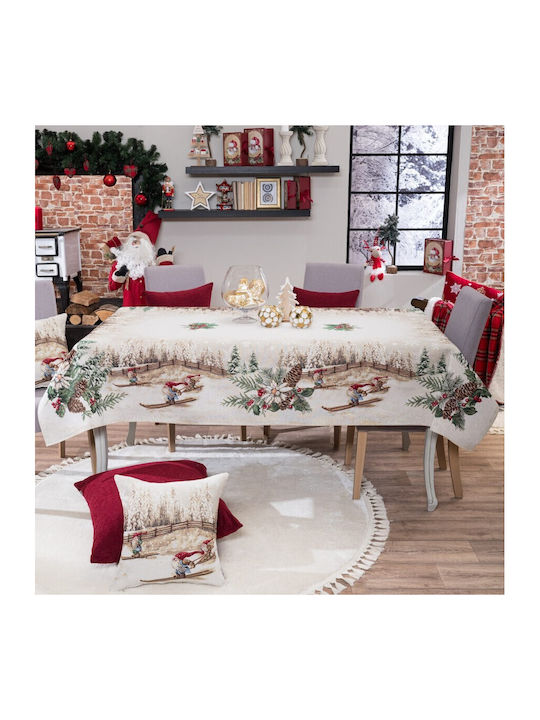 Teoran Christmas Tablecloth Fabric L140xW220cm.