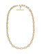 Fossil Necklace from Gold Plated Steel