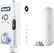 Oral-B Io Series 6s Elektrische Zahnbürste mit Drucksensor und Reisetasche Weiß