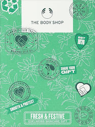 The Body Shop Fresh & Festive Edelweiss Skin Care Set for Cleaning Body Cleaning with Serum & Body Cleanser