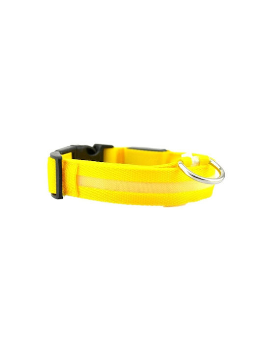 Dog Collar in Yellow color Small