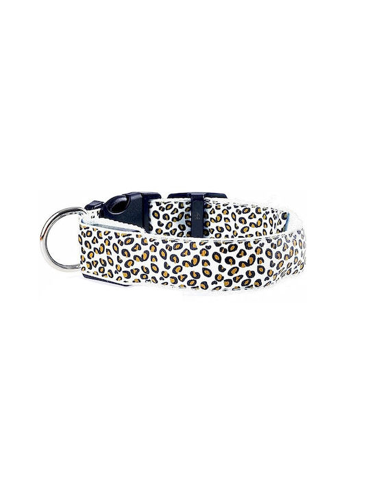 Hundehalsband aus in Weiß Farbe Mittel