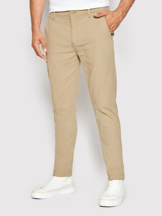 Levi's Pantaloni pentru bărbați Chino Elastice cu Croială Slim Beige