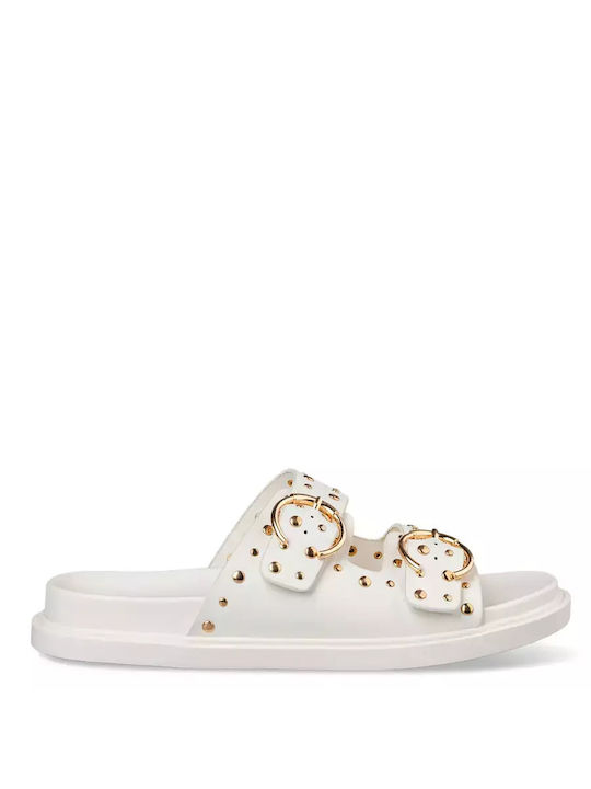 Envie Shoes Flatforms Synthetic Leather Women's Sandals White
