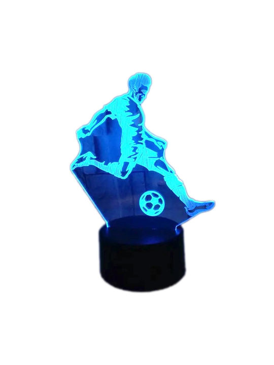 Dekorative Lampe 3D-Illusion Schwarz