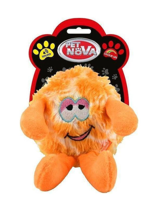 Играчка за кучета Pet Nova Plus с формата на чудовище с оранжеви звуци