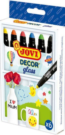 Jovi Decorative Glass Pencils 6 Colours 193810