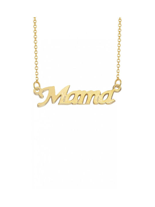 Gold 9k Mama Necklace