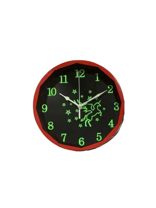 Wall Clock Red