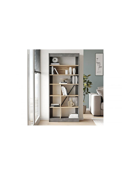 Bibliothek Viana Felt/grey 76x25x170cm