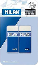 Milan Γόμα για Μολύβι 4020 2τμχ Γκρι