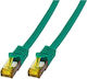 EFB S/FTP Kat.6a Ethernet-Netzwerkkabel 0,25m Grün