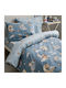 Vesta Home Σετ Παιδικό Κουβερλί Μονό Travel Μπλε 160x230εκ.
