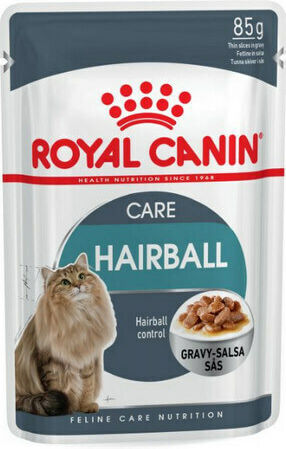 Royal Canin Hairball Υγρή Τροφή για Ενήλικες Γάτες σε Φακελάκι με Ψάρια και Πουλερικά 85gr