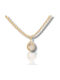 Mentzos Necklace from Gold 14K with Zircon