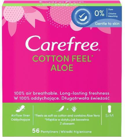 CareFree Cotton Feel Proteze pentru chiloți 56buc