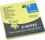 Sticky Note Pads in Cube 80 Sheets Yellow 7.5x7.5pcs