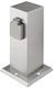 Solight Einzeln Externe Steckdose Wasserdichte Silber
