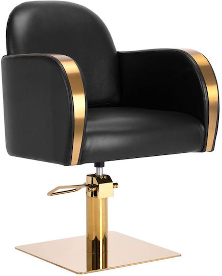 Exquisite Lux Scaun Pentru Salon De Coafură Negru Cu Cuptor Și Grătar Salamander Comercial Și Mecanism De Ridicare Hidraulic