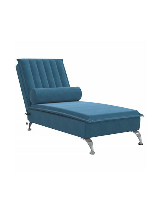 Modern Recliner Samt Blau L137xW56xH75cm