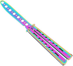 Butterfly Knife Zola Training 22x3x1cm Rainbow