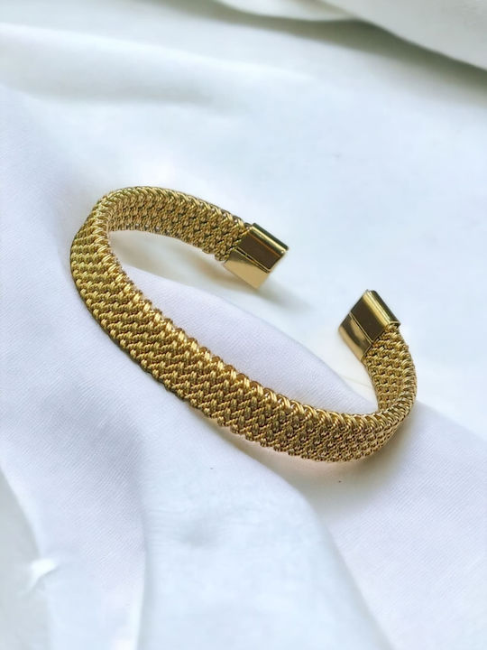 Bracelet Handcuffs made of Steel Gold Plated