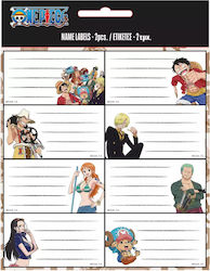 Gim One Piece Ετικέτες Τετραδίων 8τμχ