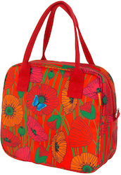 Pylones Insulated Lunch Bag Handbag Red Pylones Insulated Lunch Bag Handbag Red