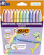 BIC Kids Kid Couleur Μαρκαδόροι Ζωγραφικής Λεπτοί, Πλενόμενοι Σετ 12 χρώματα