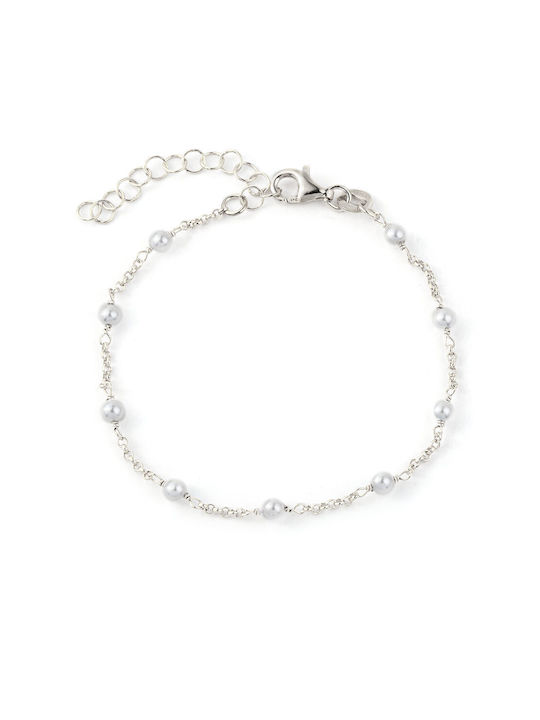 George Art Jewels Bracelet Chain made of Silver with Pearls