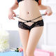 Infinity Box Frauen Sexy Zeichenfolge offenem Schritt Schwarz