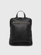 Leather Women's Bag Backpack Black