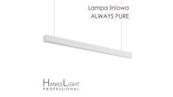 Hankslight LED Γραμμικό Φωτιστικό Οροφής 36W Φυσικό Λευκό 120εκ.